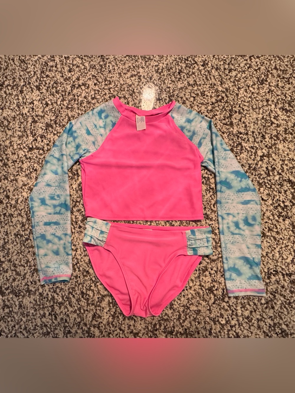 More Than Magic Pink and Blue Girls' Two-Piece Swim Set